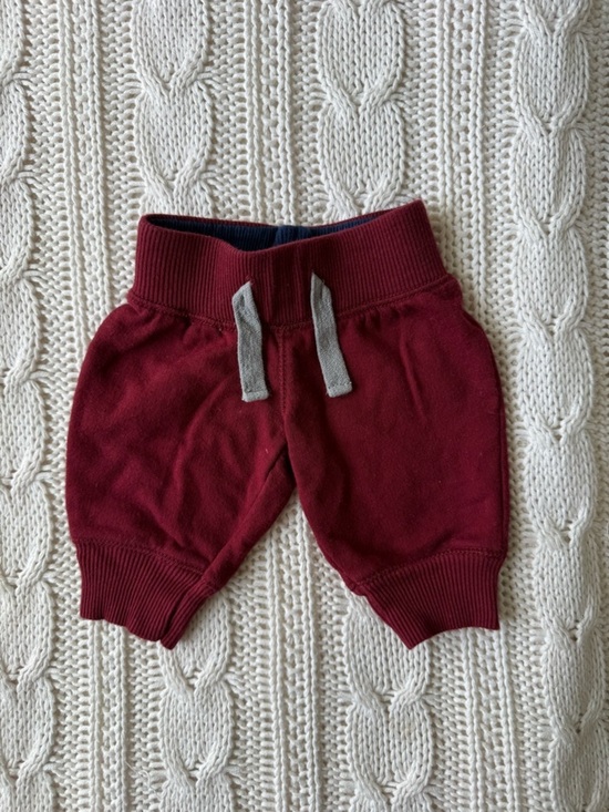 Circo Other - Circo Maroon Baby Jogger Shorts with Navy Waistband Newborn